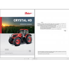 Zetor Tractor Operator's, Repair, Training Manual, Spare Part Catalog