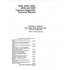 John Deere 9230, 9330, 9430, 9530, 9630 Articulated Tractors Diagnosis & Tests Service Manual