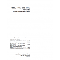 John Deere Forklift 485E, 486E, 488E Operation And Test Manual