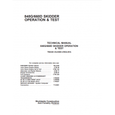 John Deere Skidders 848G, 660D Operation And Test Manual