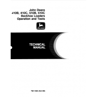 John Deere Backhoe Loader 410B, 510B, 410C, 510C Operation And Test Manual
