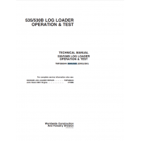 John Deere Log Loader 530B, 535 Operation And Test Manual