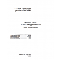 John Deere Forwarder 1110NA Operation And Test Manual