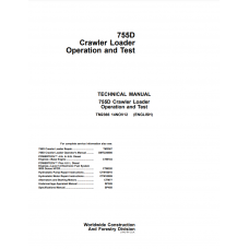 John Deere Crawler Loader 755D Operation And Test Manual