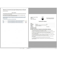 Maserati Granturismo Sport 2014-2018 Workshop Manual