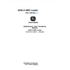 John Deere Loader 524K Series 2 Operation And Test Manual