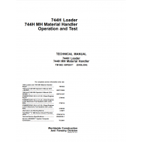 John Deere Loader 744H, 744HMH Operation And Test Manual