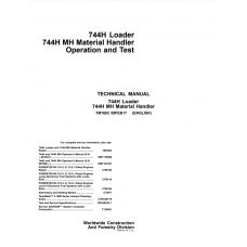 John Deere Loader 744H, 744HMH Operation And Test Manual