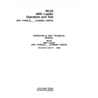 John Deere Loader WL53 Operation And Test Manual