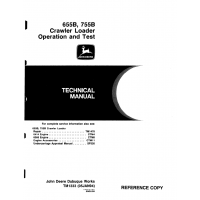 John Deere Crawler Loader 655B, 755B Operation And Test Manual