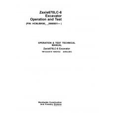 Hitachi Excavator Zaxis 670LC-6 Technical Manual