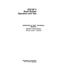 Hitachi Road Builder Zaxis 210F-3 Technical Manual