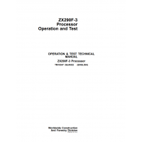 Hitachi Processor Zaxis 290F-3 Technical Manual