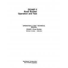 Hitachi Road Builder Zaxis 240F-3 Technical Manual
