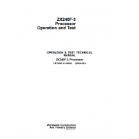 Hitachi Processor Zaxis 240F-3 Technical Manual