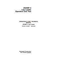 Hitachi Log Loader Zaxis 240F-3 Technical Manual