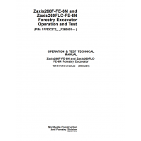 Hitachi Forestry Excavator Zaxis 260F-FE-6N, 260FLC-FE-6N Technical Manual
