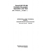 Hitachi Forestry Excavator Zaxis 210F-FE-6N Technical Manual