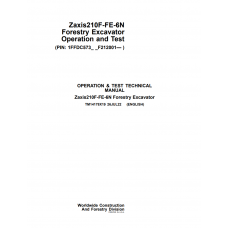 Hitachi Forestry Excavator Zaxis 210F-FE-6N Technical Manual