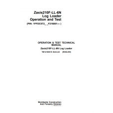 Hitachi Log Loader Zaxis 210F-LL-6N Technical Manual