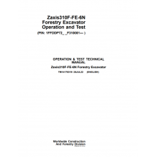 Hitachi Forestry Excavator Zaxis 310F-FE-6N Technical Manual