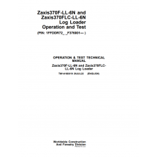 Hitachi Log Loader Zaxis 370F-LL-6N, 370FLC-LL-6N Technical Manual