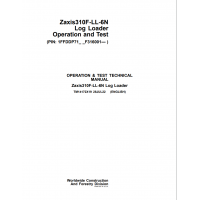 Hitachi Log Loader Zaxis 310F-LL-6N Technical Manual