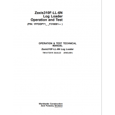 Hitachi Log Loader Zaxis 310F-LL-6N Technical Manual